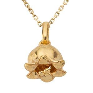 Gold - May Lily of the Valley Birthflower Charm