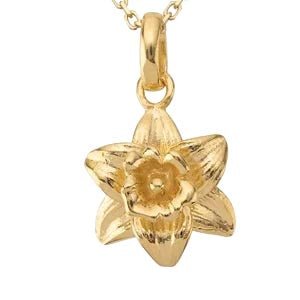 Gold - March Daffodil Birthflower Charm