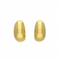 Crescent Stud Earrings - Sterling Silver