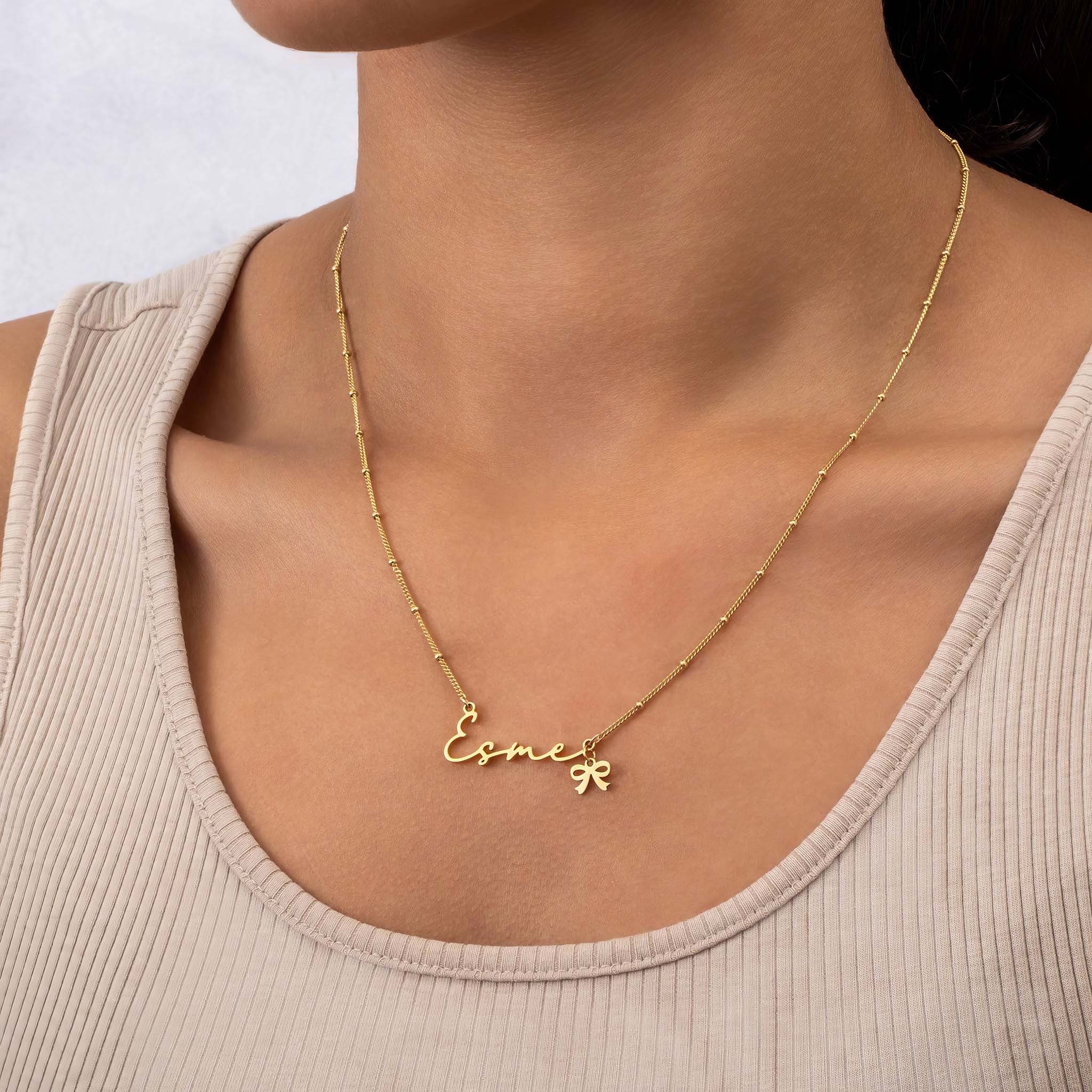 Esme Name Necklace - Vermeil / Style 3