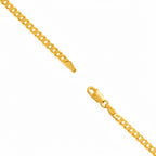 Flat Curb Chain - 18ct Gold