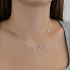 Multi Birthstone & Initial Necklace