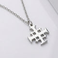 Jerusalem Cross Necklace - Solid Silver / Style 3