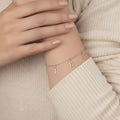 Triple Initial Bracelet - Sterling Silver
