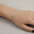 Infinity Symbol Bracelet - Sterling Silver / Style 2