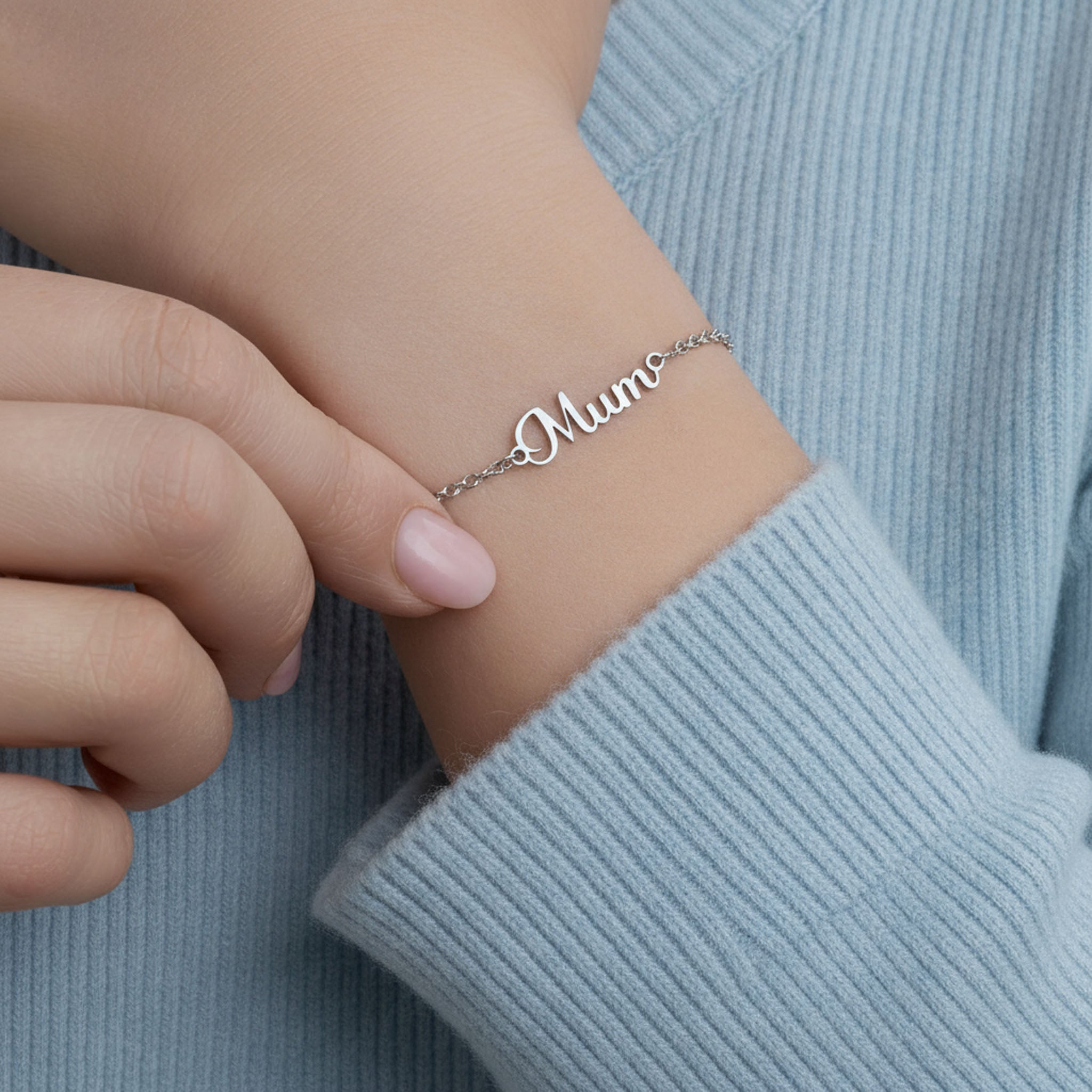 Mum Bracelet - Sterling Silver / Style 3