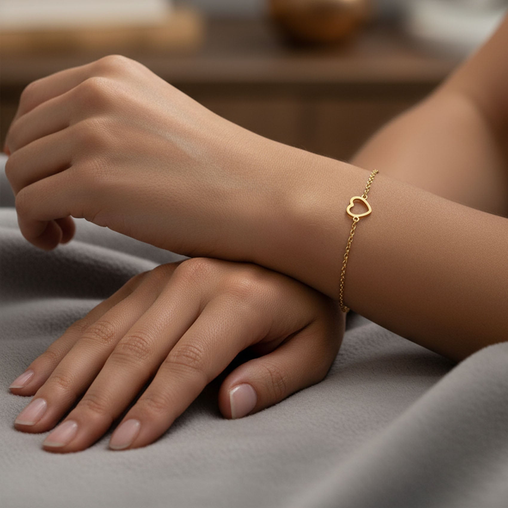 Heart Bracelet - Vermeil / Style 3