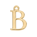 B Gold Letter Charm