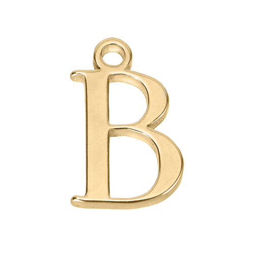 B Gold Pendant