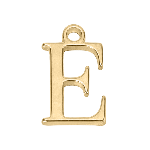 E Gold Pendant