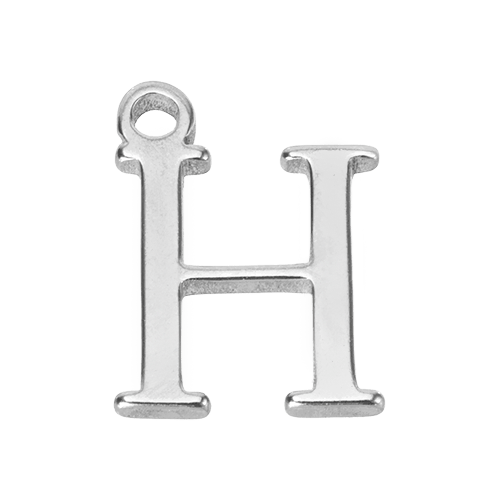 H Silver Pendant