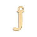 Colgante de oro en J