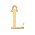 L Gold Letter Charm