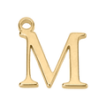 Colgante de oro con la letra M