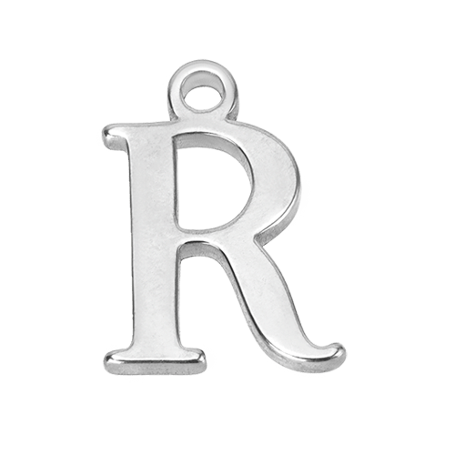 R Silver Pendant