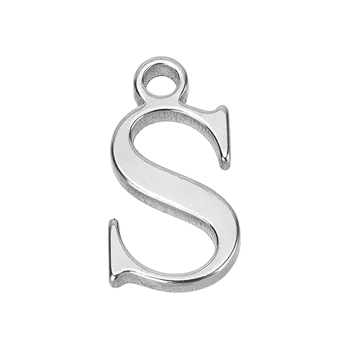 S Silver Pendant