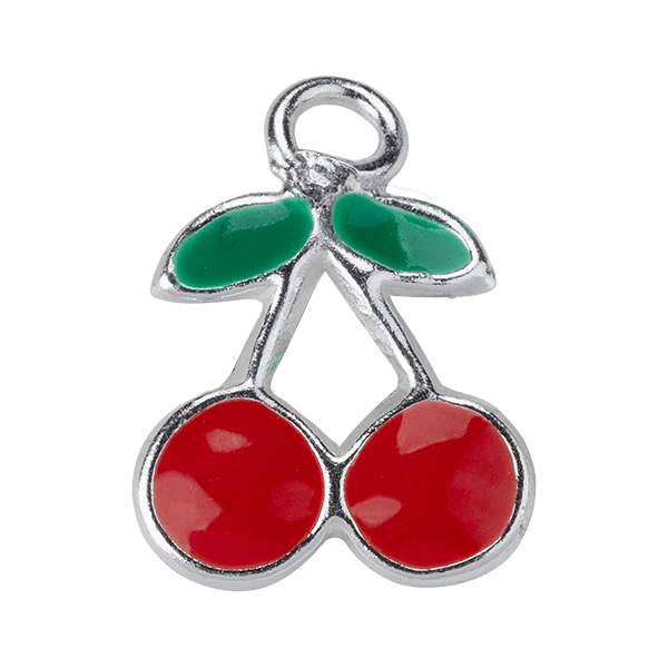 Silver Cherry Kids Charm
