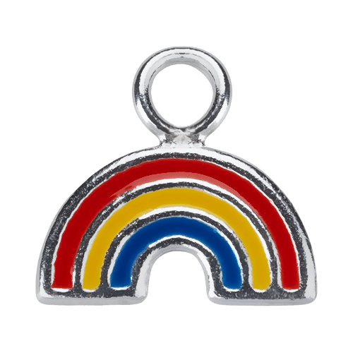 Silver Rainbow Kids Charm