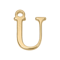 U Gold Letter Charm