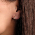 Hinged Huggie Earrings