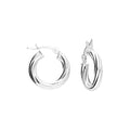 Twisted Top-Hinged Hoop Earrings