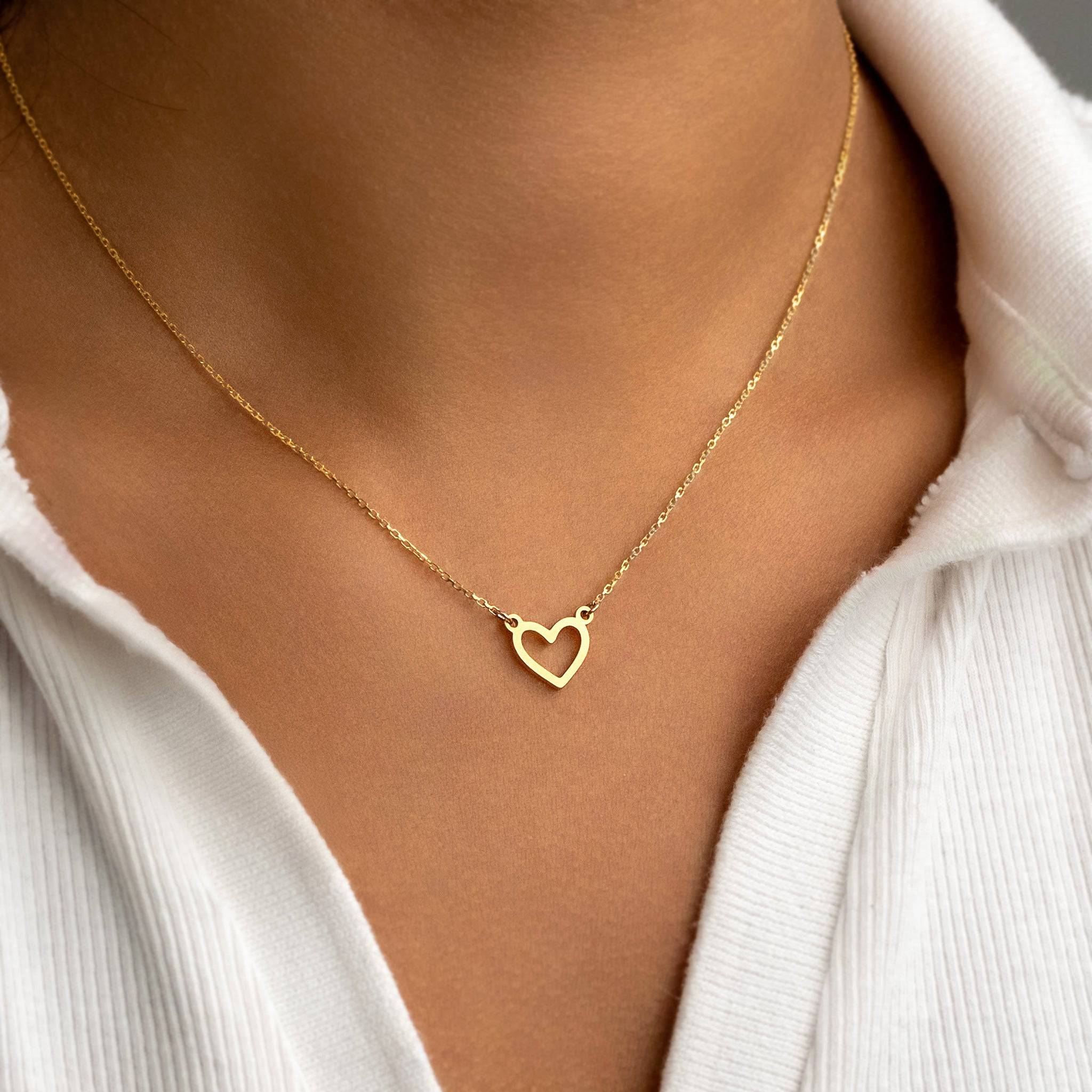 Heart Necklace - Solid Silver / Style 3
