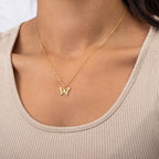 Butterfly Pendant Necklace - Sterling Silver / Style 2