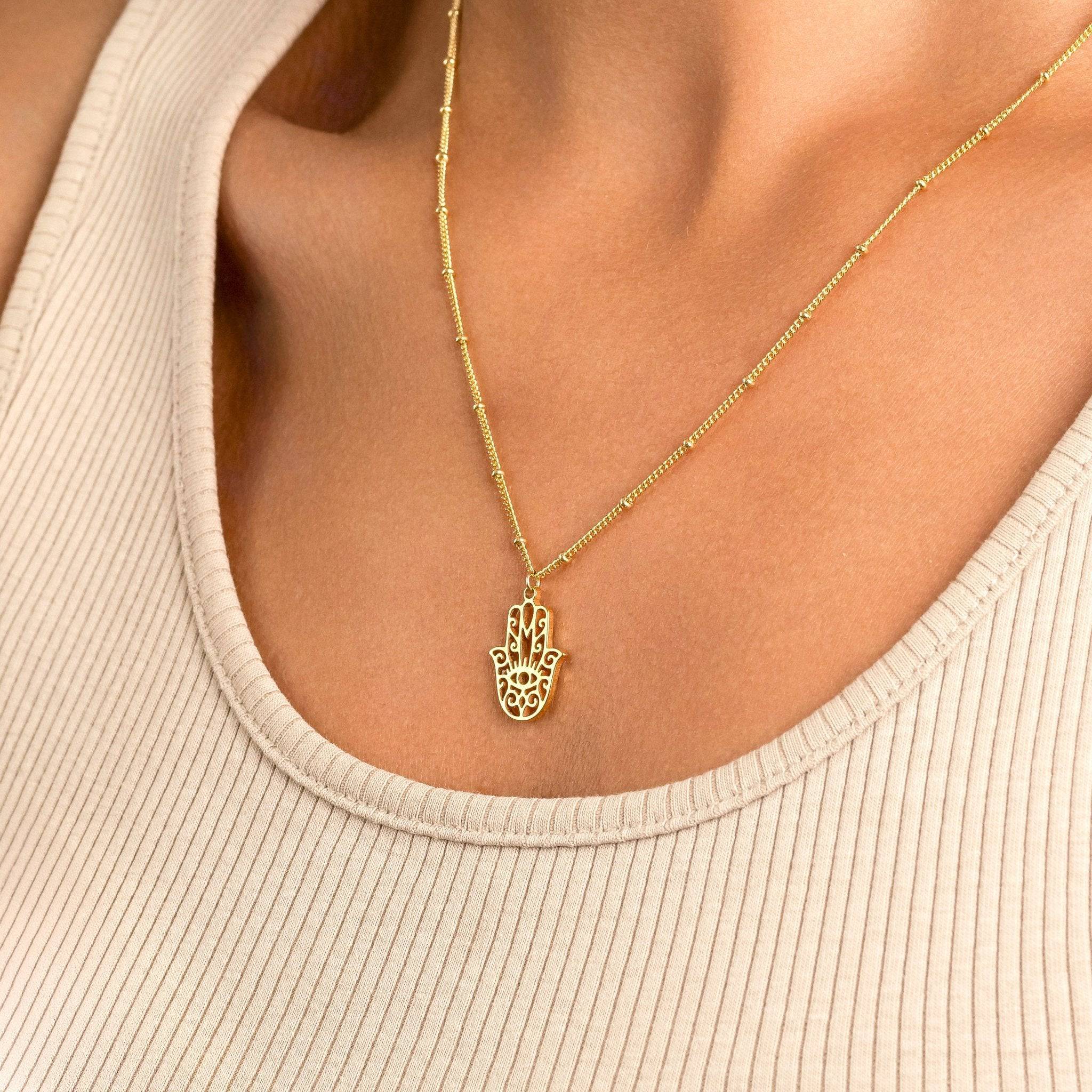 Hamsa Hand Necklace