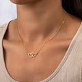 Infinity Heart Pendant Necklace - 18ct Gold / Style 3