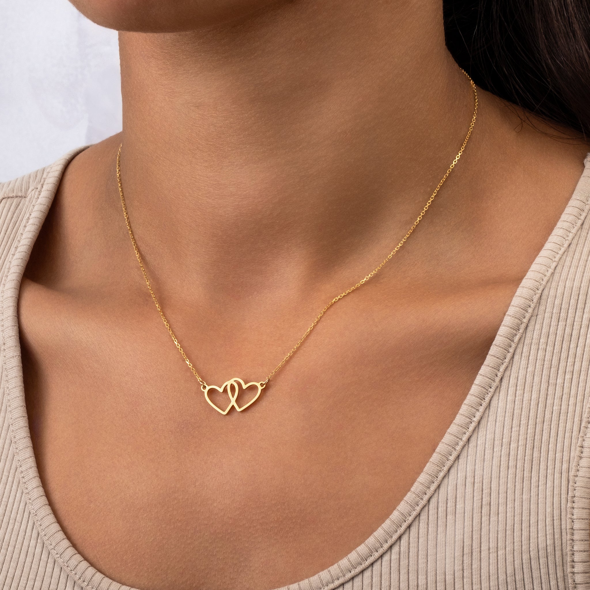 Infinity Heart Pendant Necklace - 18ct Gold / Style 3