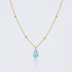 Birthstone Pendant Necklace - Sterling Silver / Style 2