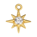 Gold Cubic Zirconia Star Pendant