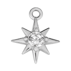 Silver Cubic Zirconia Star Pendant