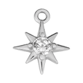Silver Cubic Zirconia Star Pendant