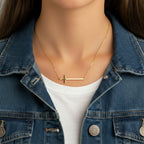 Horizontal Cross Necklace