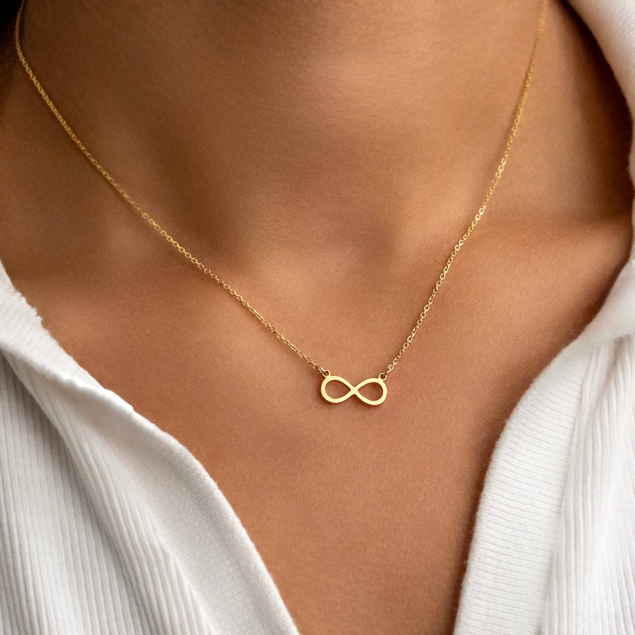 Infinity Necklace - 18ct Gold / Style 2