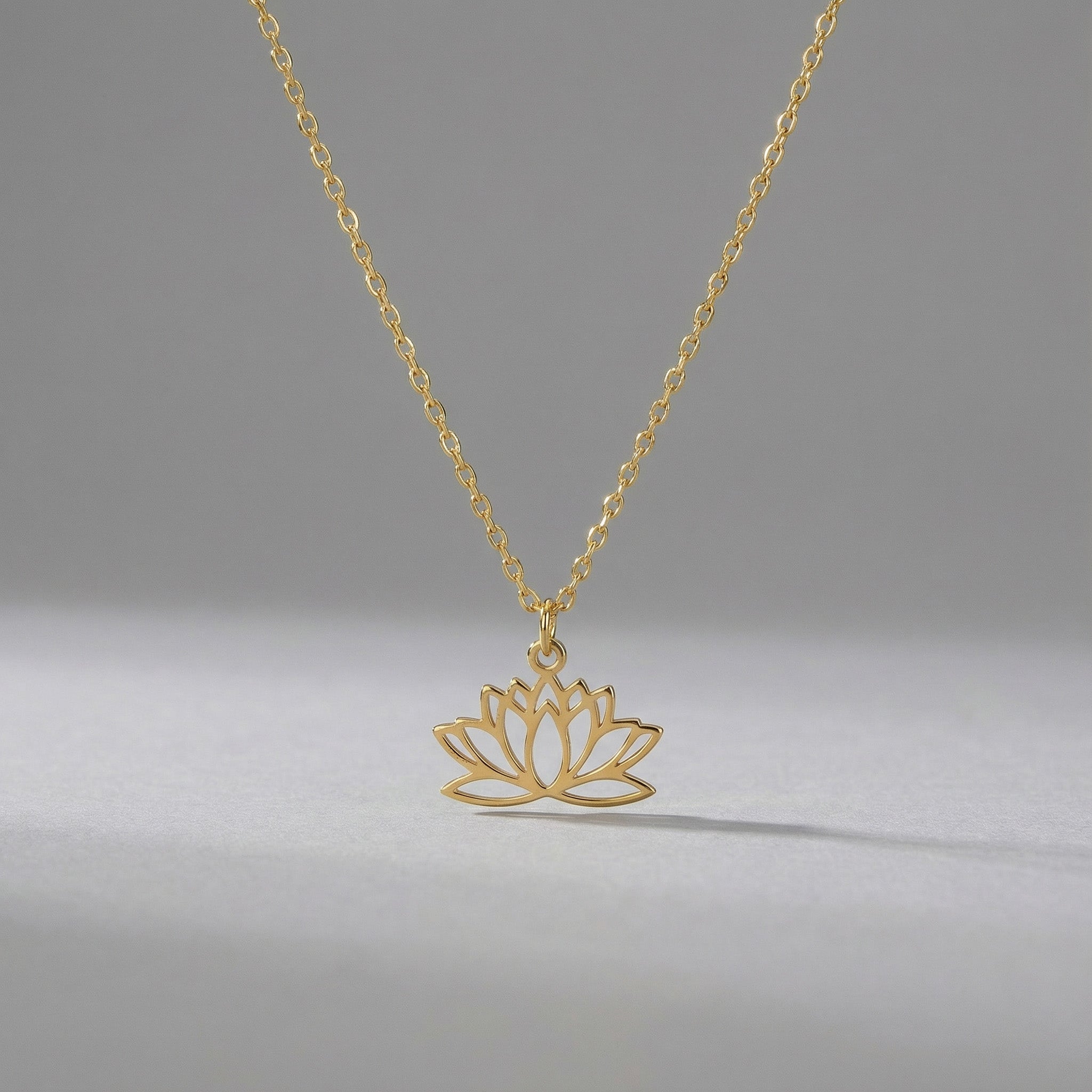 Lotus Flower Necklace - Vermeil / Style 3