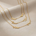 Personalised Double Name Necklace - Sterling Silver / Style 1