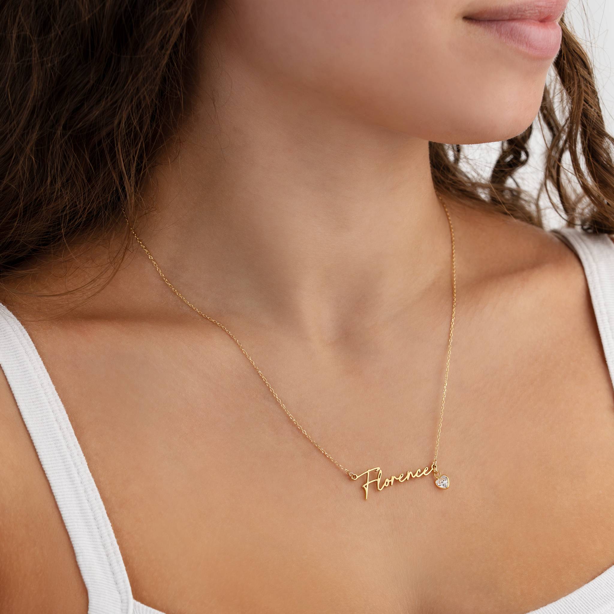 Custom Name Necklace – Gold, Silver & Vermeil - Gold Vermeil / Style 3