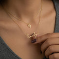 Signature Name & Zodiac Necklace Set - 18ct Gold / Style 1 / Style 1