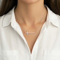 Horizontal Cross Necklace