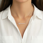 Horizontal Cross Necklace