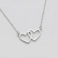 Infinity Heart Pendant Necklace - Solid Silver / Style 2