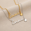 Personalised Name Necklace - Solid Silver / Style 2