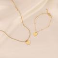St Christopher Heart Bracelet - Vermeil