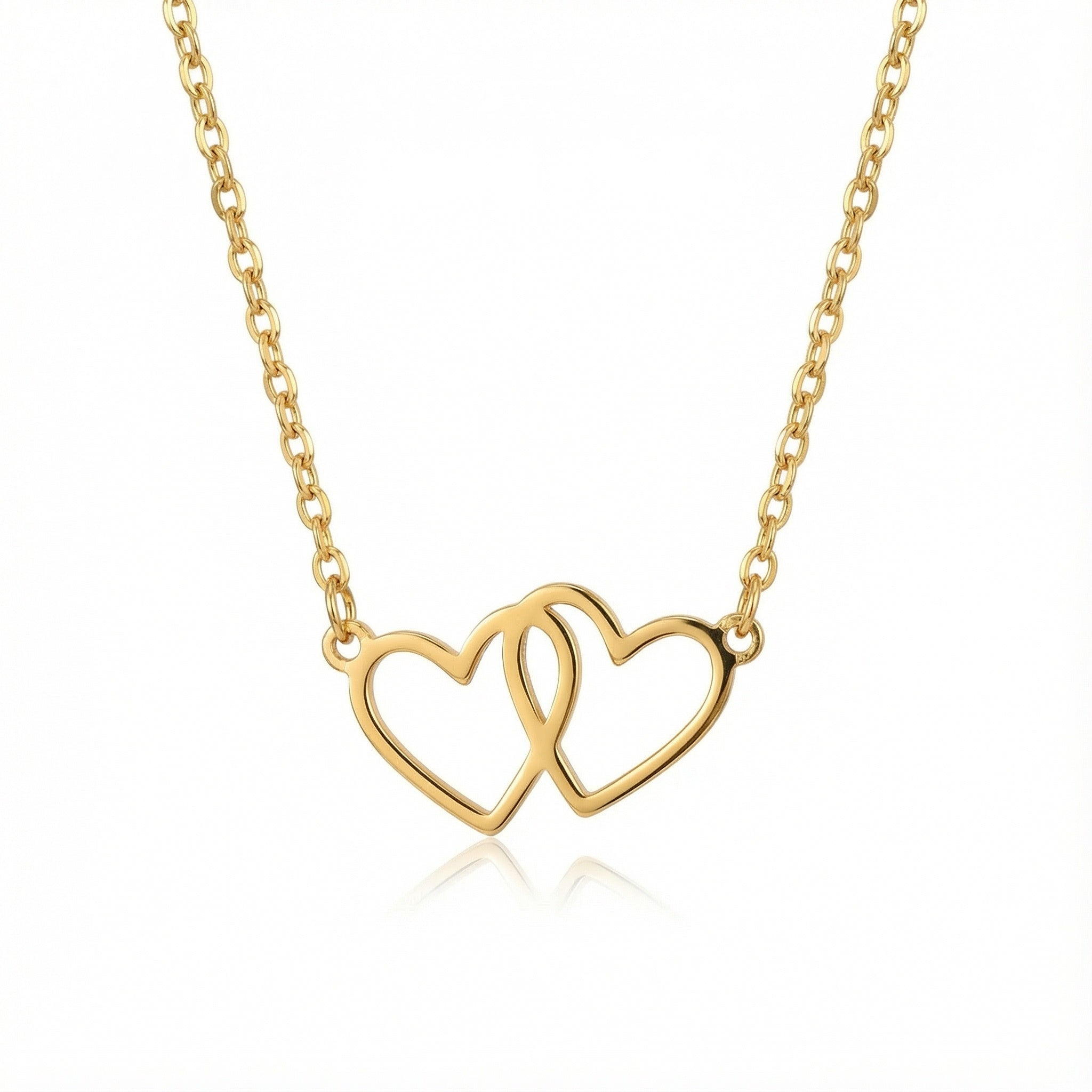 Infinity Heart Pendant Necklace - Vermeil / Style 3