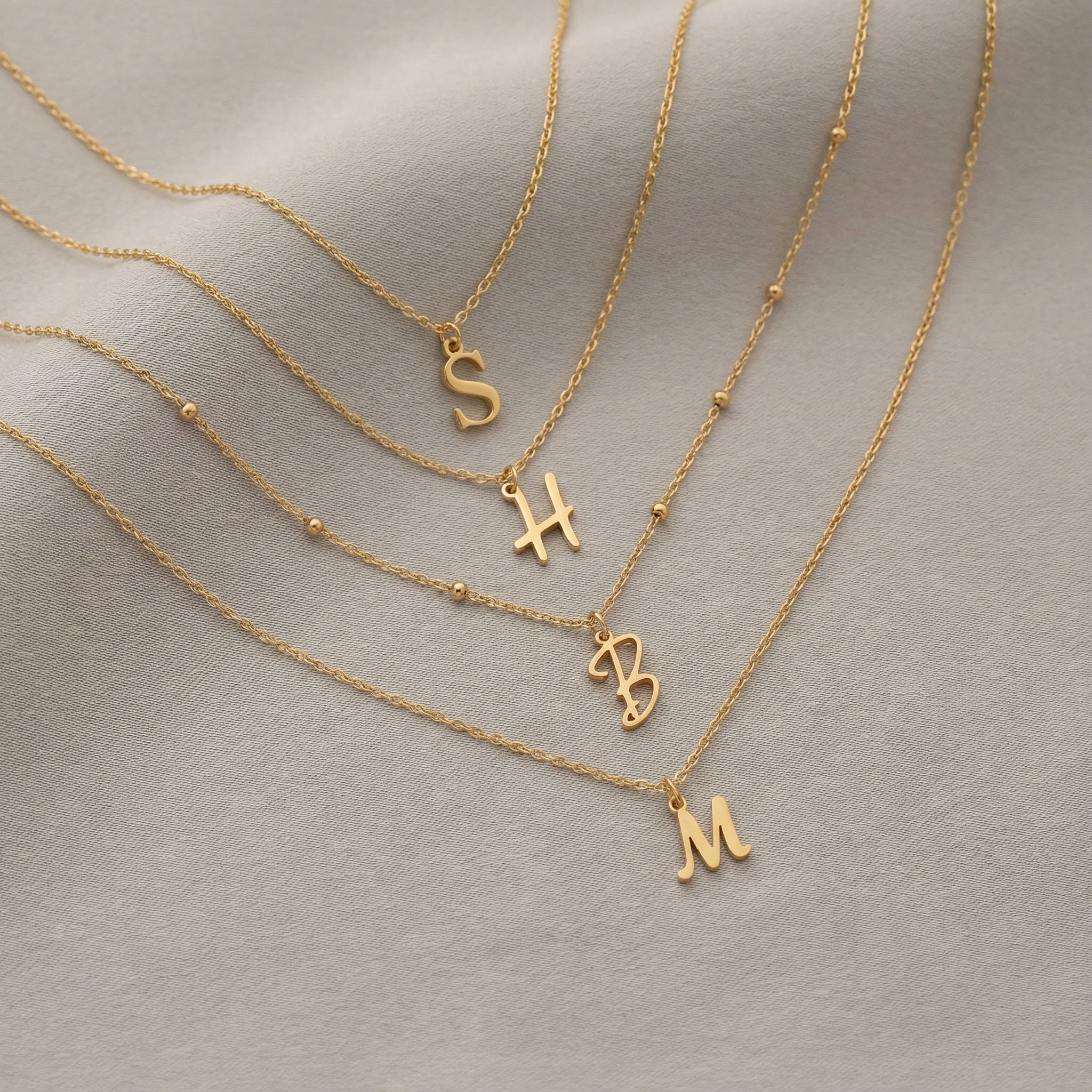 Single Initial Necklace