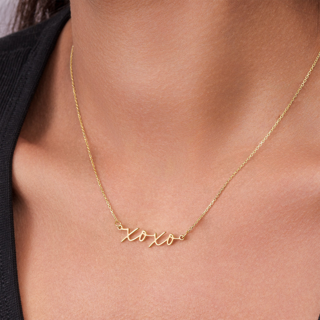 XOXO Necklace - Solid Silver / Style 2
