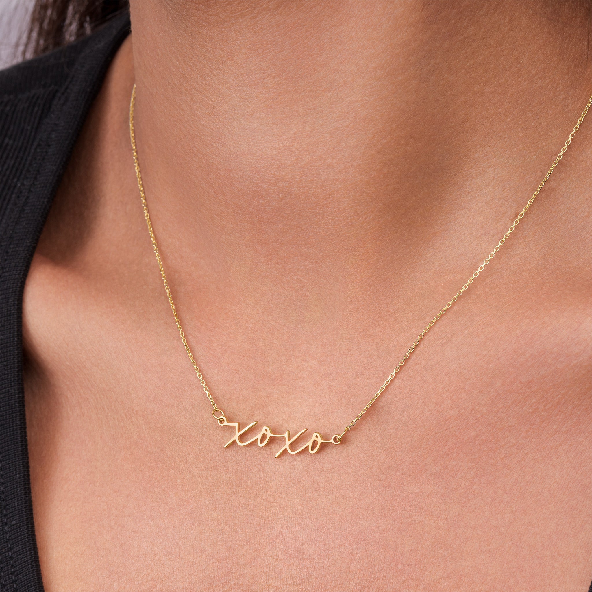 XOXO Necklace - Solid Silver / Style 2