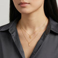 Zodiac & Initial Necklace Layered Set - 18ct Gold / Style 3 / Style 3